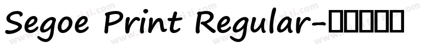 Segoe Print Regular字体转换